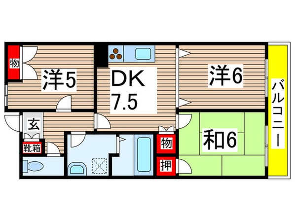 ファ－ストステ－ジ清水ヶ岡の物件間取画像